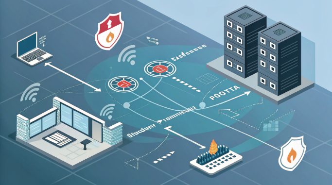 DDoS protection bandwidth scaling diagram with traffic flow DDoS protection bandwidth scaling diagram with traffic flow