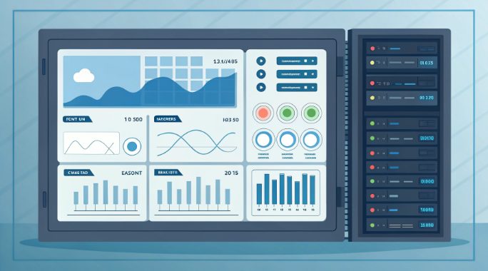 Network bandwidth management dashboard with traffic metrics Network bandwidth management dashboard with traffic metrics