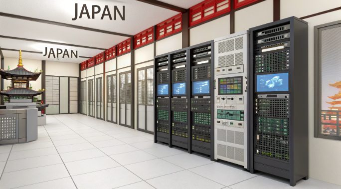 日本專用伺服器運行時間比較圖