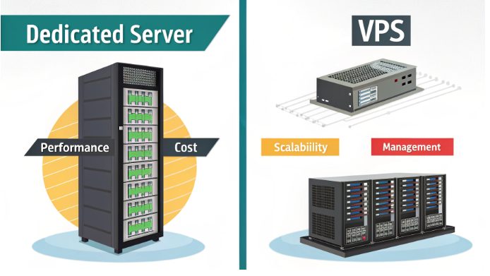 独立服务器与VPS对比图