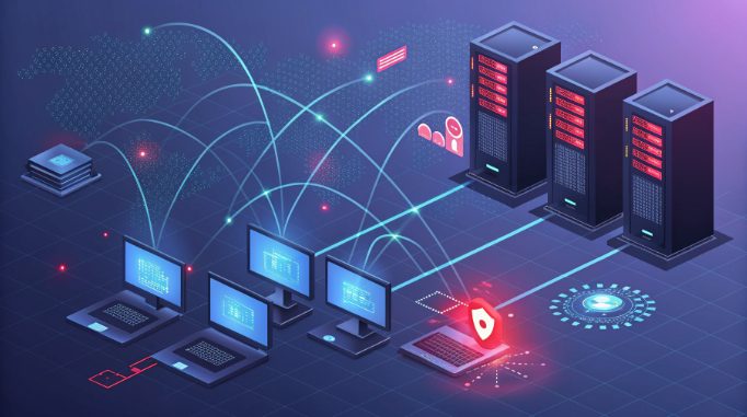 DDoS attack protection diagram for Hong Kong dedicated servers