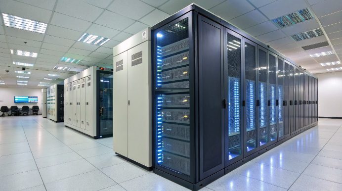 High-performance server rack in Hong Kong data center