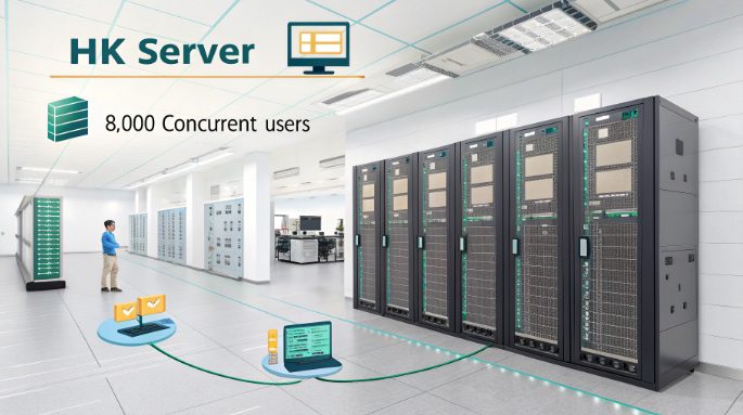 香港服务器承载8000并发用户的带宽计算图