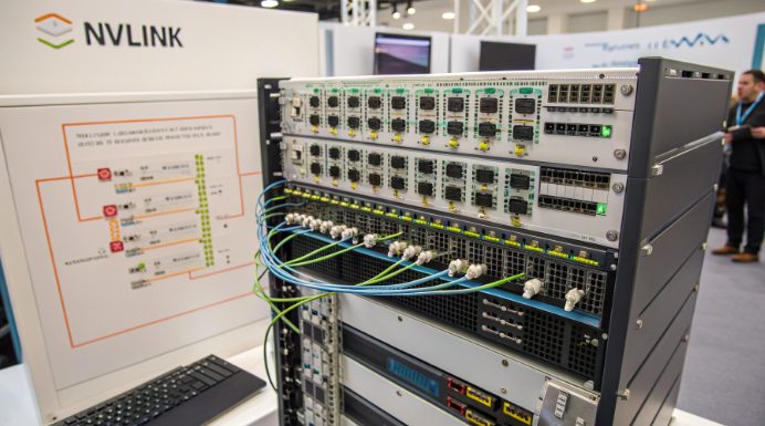 NVLink high-speed interconnect architecture diagram