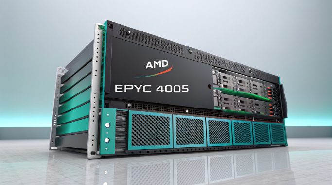 AMD EPYC 4005 server system with business applications