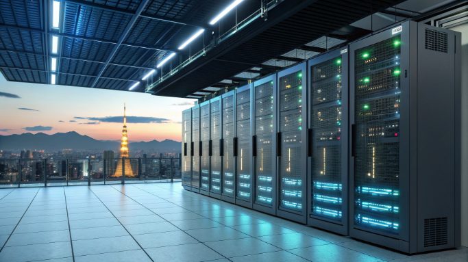 東京資料中心的GPU伺服器機架