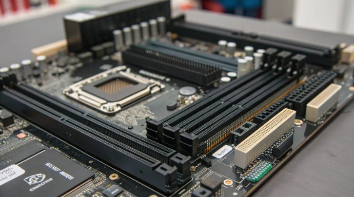 多GPU服务器主板特写