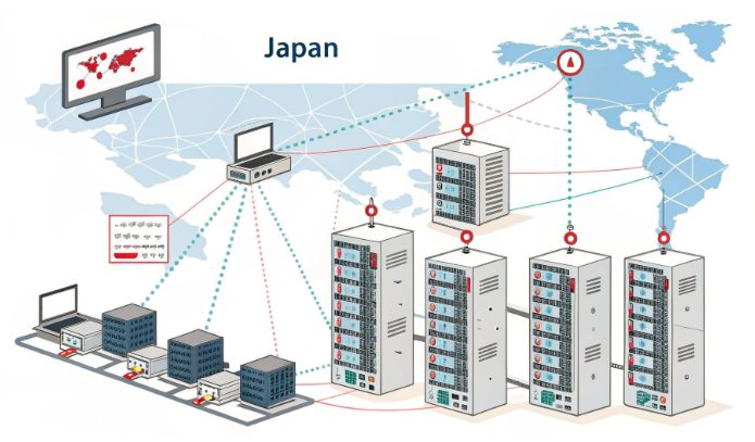 用于跨境直播的日本服务器架构图