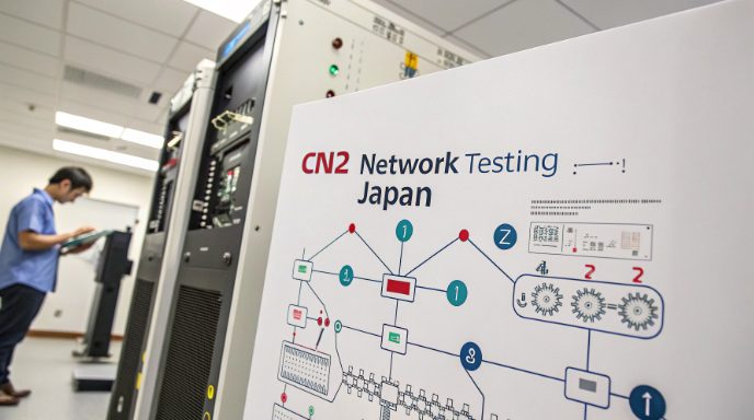 日本CN2网络测试示意图