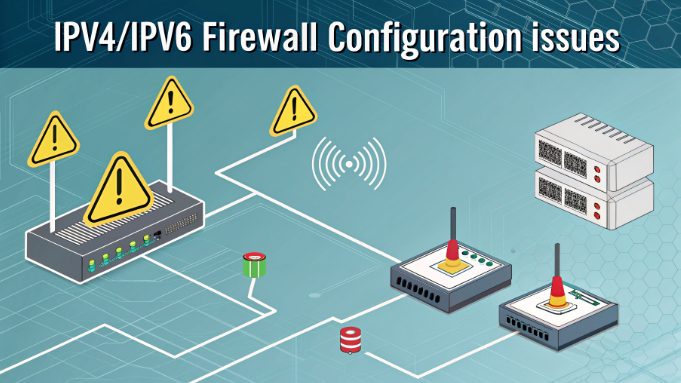 IPv4/IPv6 firewall configuration troubleshooting diagram