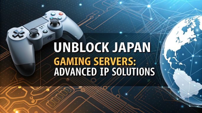 Technical diagram of Japan gaming server unlock methods