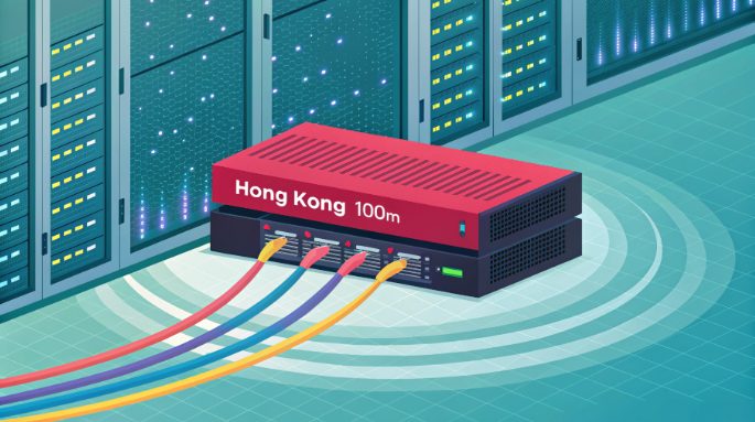 香港伺服器影片串流頻寬容量示意圖