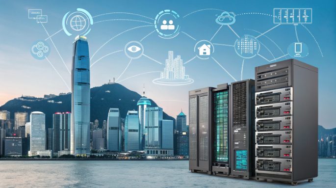 香港數據中心的JSP伺服器機架
