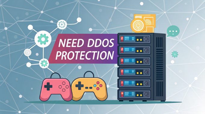 DDoS protection diagram for gaming servers