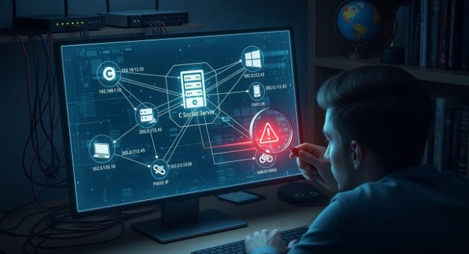 Windows C Socket 伺服器和用戶端通過防火牆的連線流程 Windows C Socket 伺服器和用戶端通過防火牆的連線流程