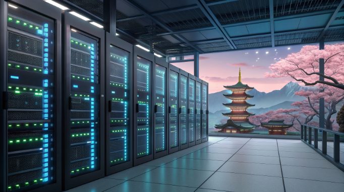 Japan dedicated server hosting capacity diagram Japan dedicated server hosting capacity diagram