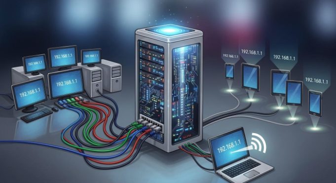 DHCP 服务器同一 IP 分配与冲突风险示意图 DHCP 服务器同一 IP 分配与冲突风险示意图