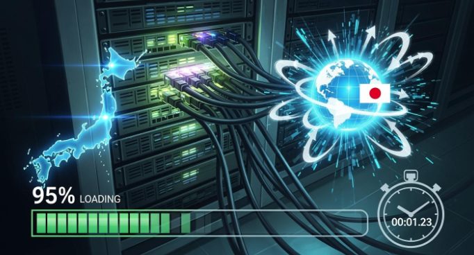 日本伺服器以更大頻寬加速網站載入