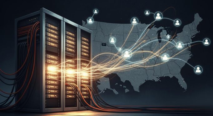 US high-bandwidth servers for global multi-region access