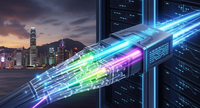 Fiber connection to Hong Kong servers