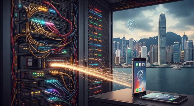 使用香港服务器部署 iOS 应用示意图