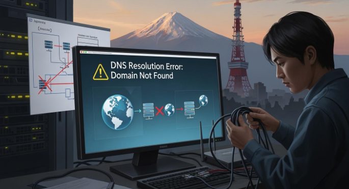 日本伺服器 DNS 網域名稱解析故障與修復