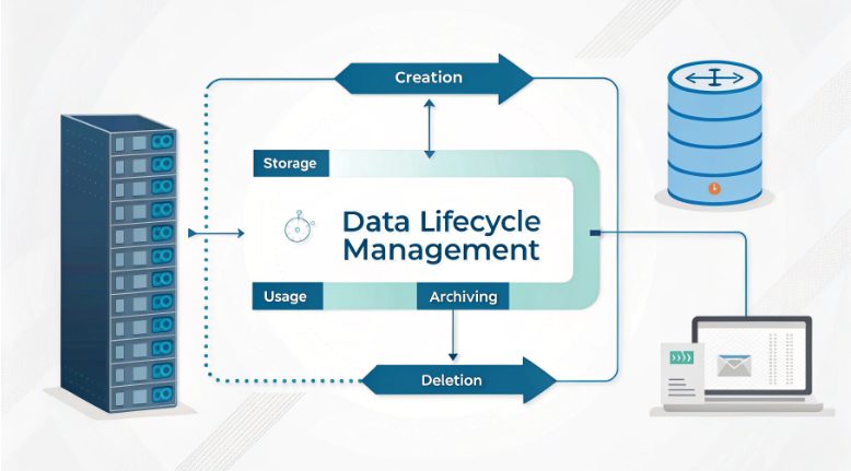 數據生命週期管理流程示意圖