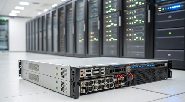 展示边缘 AI 服务器与集中式云架构分布式推理关系的示意图 展示边缘 AI 服务器与集中式云架构分布式推理关系的示意图
