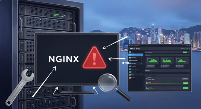 Baota panel checking Nginx status on HK server