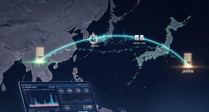Latency and packet loss test China to Japan Latency and packet loss test China to Japan