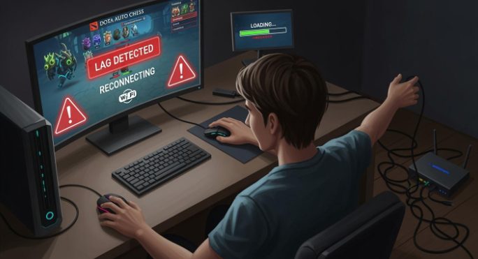 Dota Auto Chess server lag and disconnection guide