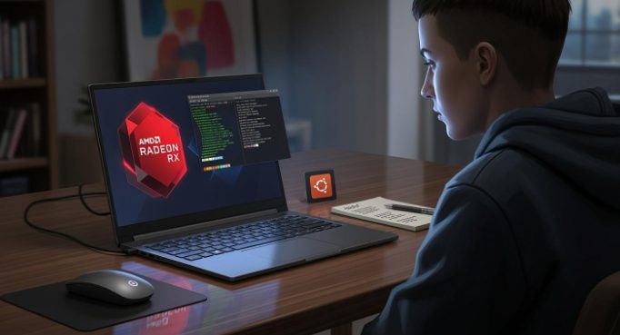 在 Ubuntu 上檢查 AMD 顯示卡資訊畫面