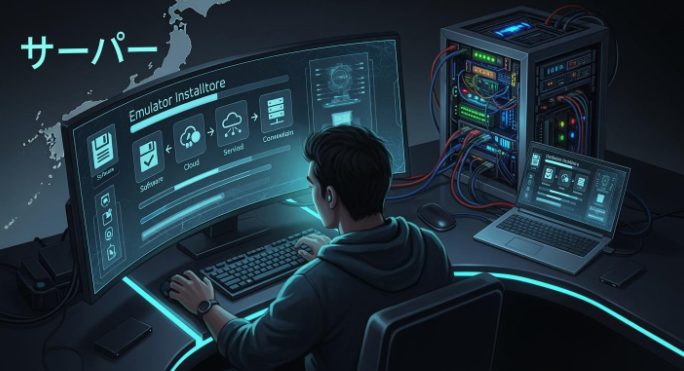 Install emulator software on a Japan server Install emulator software on a Japan server