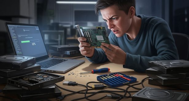 RAID卡数据恢复示意图 RAID卡数据恢复示意图