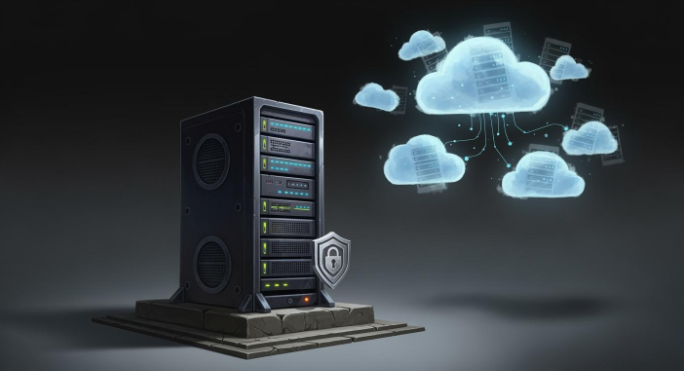 Dedicated server racks symbolizing stable hosting Dedicated server racks symbolizing stable hosting