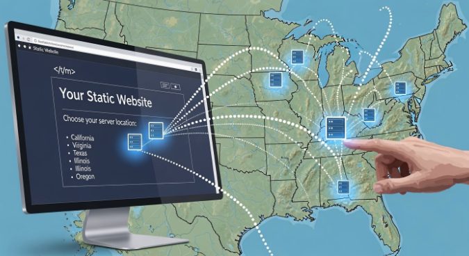 US servers hosting a static HTML site US servers hosting a static HTML site