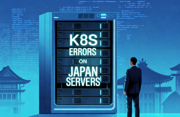 Engineer monitoring Kubernetes errors on Japan servers